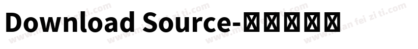 Download Source字体转换
